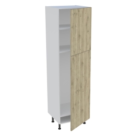 Colonne cuisine 2 portes H.216,6 cm x L. 60 cm - CFR2P601 - Chêne doré