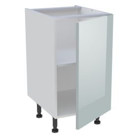 Meuble bas cuisine 1 porte H.87 cm x L. 45 cm - Gris cendre brillant