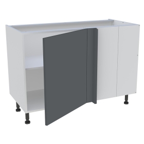 Meuble bas d'angle cuisine 1 porte H.87 cm x L. 120 cm - Gris ardoise mat