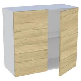 Meuble haut cuisine 2 portes H. 72 cm x L. 80 cm - Chêne clair