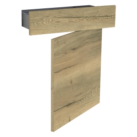 Kit façade meuble cuisine Chêne Structuré 1 porte, 1 tiroir H. 71,7 cm L. 59,7 cm
