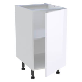Meuble bas cuisine 1 porte H.87 cm x L. 45 cm - Blanc brillant