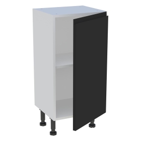 Meuble bas cuisine 1 porte H.87 cm x L. 40 cm x P. 36,9 cm - Noir mat sans poignée