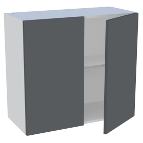Meuble haut cuisine 2 portes H. 72 cm x L. 80 cm - Gris ardoise mat