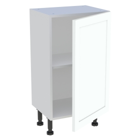 Meuble bas cuisine 1 porte H.87 cm x L. 45 cm x P. 36,9 cm - Blanc cadre