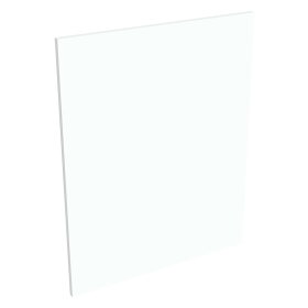 Coté de remplacement meuble bas cuisine BLANC CHAUD MAT - H. 72 cm
