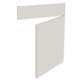 Kit façade meuble cuisine Lin Mat 1 porte, 1 faux tiroir H. 71,7 cm L. 59,7 cm
