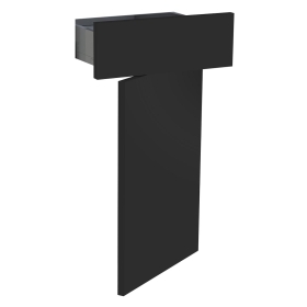 Kit façade meuble cuisine Noir Mat 1 porte, 1 tiroir H. 71,7 cm L. 39,7 cm