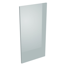 Coté de remplacement meuble haut cuisine GRIS CENDRE BRILLANT - H. 72 cm