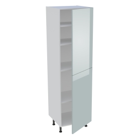 Colonne cuisine 2 portes H.216,6 cm x L. 60 cm - C2P601 - Gris cendre brillant