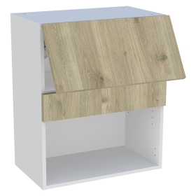 Meuble haut cuisine 1 porte relevante H.72 cm x L. 60 cm - Chêne doré