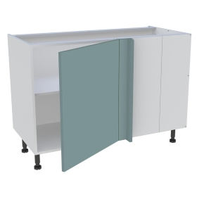 Meuble bas d'angle cuisine 1 porte H.87 cm x L. 120 cm - Vert opale mat