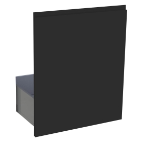 Kit façade meuble cuisine Noir Mat Sans Poignée 1 coulissant H. 71,7 cm x L. 59,7 cm