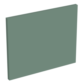 Coté de remplacement meuble haut cuisine faible hauteur VERT SAUGE MAT - H. 28.8 cm
