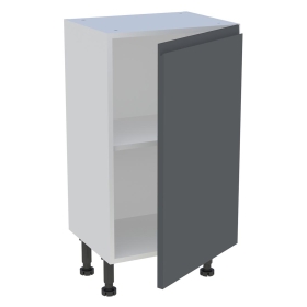 Meuble bas cuisine 1 porte H.87 cm x L. 45 cm x P. 36,9 cm - Gris ardoise mat sans poignee