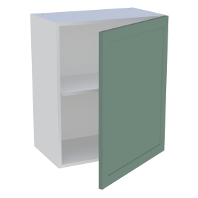 Meuble haut cuisine 1 porte H.72 cm x L. 60 cm - Vert sauge cadre