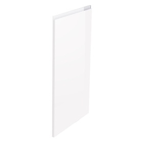 Kit façade meuble cuisine Blanc Brillant Sans Poignée 1 porte H. 100,5 cm L. 59,7 cm