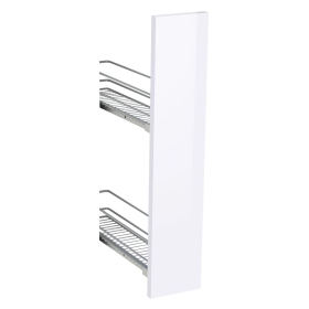Kit façade meuble cuisine Blanc Brillant 1 porte H. 71,7 cm L. 14,7 cm