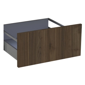 Kit façade meuble cuisine Noyer Foncé 1 casserolier H. 28,5 cm L. 59,7 cm