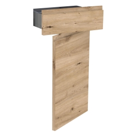 Kit façade meuble cuisine Chêne Naturel Sans Poignée 1 porte, 1 tiroir H. 71,7 cm L. 39,7 cm