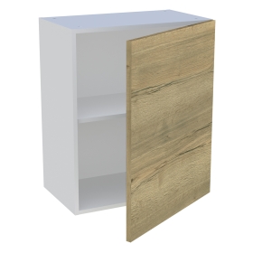 Meuble haut cuisine 1 porte H.72 cm x L. 60 cm - Chêne structuré