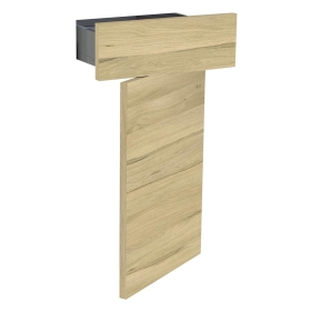 Kit façade meuble cuisine Chêne Clair 1 porte, 1 tiroir H. 71,7 cm L. 39,7 cm