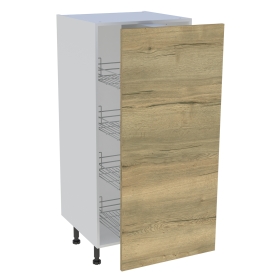 Demi colonne cuisine 1 porte H.129,6 cm x L. 60 cm - Chêne structuré