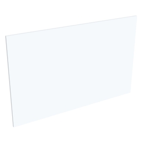 Coté de remplacement ilot pour meubles bas dos à dos BLANC MAT - H. 72 cm