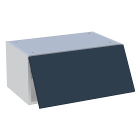 Meuble haut cuisine 1 porte relevante H.28,8 cm x L. 60 cm - Bleu nuit mat