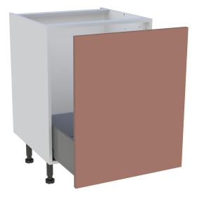 Meuble bas cuisine 1 coulissant H.87 cm x L. 60 cm - Terracotta mat