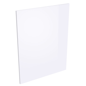 Kit joue de finition meuble bas cuisine BLANC BRILLANT - H. 86.5 cm