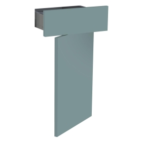 Kit façade meuble cuisine Vert Opale Mat 1 porte, 1 tiroir H. 71,7 cm L. 39,7 cm