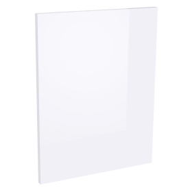 Kit façade 1 porte lave-vaisselle semi-intégrable Blanc Brillant 1 porte H. 57,3 cm L. 44,7 cm