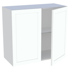 Meuble haut cuisine 2 portes H. 72 cm x L. 80 cm - Blanc cadre