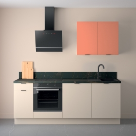 Cuisine complète Lin et Terracotta mat 220 cm