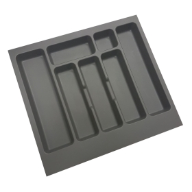 Range couvert gris anthracite pour tiroir L. 60 cm