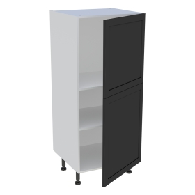 Demi colonne cuisine 2 portes H.129,6 cm x L. 60 cm - Noir cadre