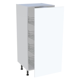 Demi colonne cuisine 1 porte H.129,6 cm x L. 60 cm - Blanc mat