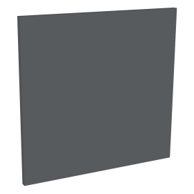 Kit façade 1 porte lave-vaisselle semi-intégrable Gris Ardoise Mat 1 porte H. 57,3 cm L. 59,7 cm