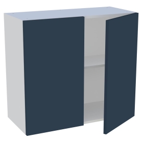 Meuble haut cuisine 2 portes H. 72 cm x L. 80 cm - Bleu nuit mat