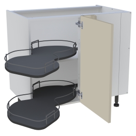 Meuble bas cuisine 1 porte H. 87 cm x L. 90 cm - BSA110D - Beige mat