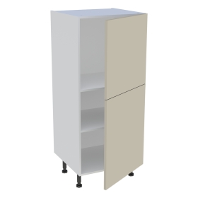 Demi colonne cuisine 2 portes H. 129,6 cm x L. 60 cm - Beige mat