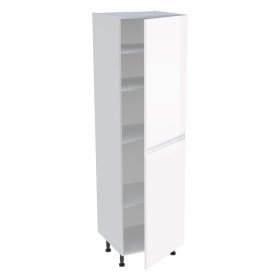 Colonne cuisine 2 portes H.216,6 cm x L. 60 cm - C2P601 - Blanc brillant sans poignée