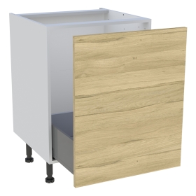 Meuble bas cuisine 1 coulissant H.87 cm x L. 60 cm - Chêne clair