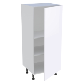 Demi colonne cuisine 1 porte H.129,6 cm x L. 60 cm - Blanc brillant