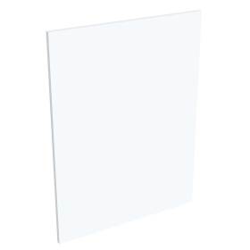 Kit joue de finition meuble bas cuisine BLANC MAT - H. 86.5 cm