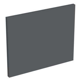 Coté de remplacement meuble haut cuisine faible hauteur GRIS ARDOISE MAT - H. 28.8 cm