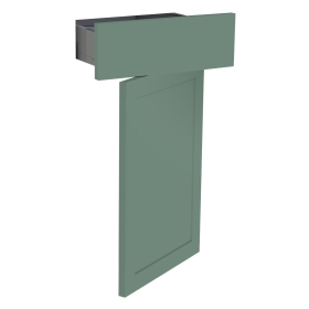 Kit façade meuble cuisine Vert Sauge Cadre 1 porte, 1 tiroir H. 71,7 cm L. 39,7 cm