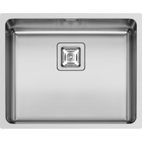 Evier 1 cuve sans égouttoir inox