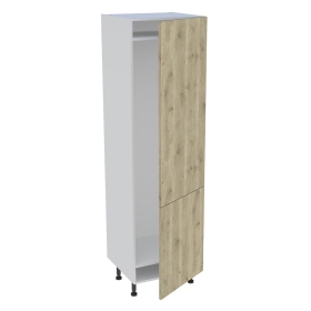 Colonne cuisine 2 portes H.216,6 cm x L. 60 cm - CFR2P602 - Chêne doré